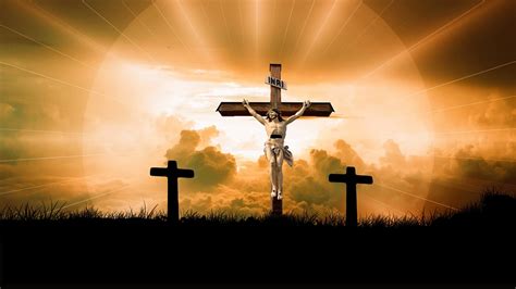 Cross at sunrise